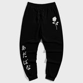 Plus Size Men's Street Style Casual Retro Rose Trousers